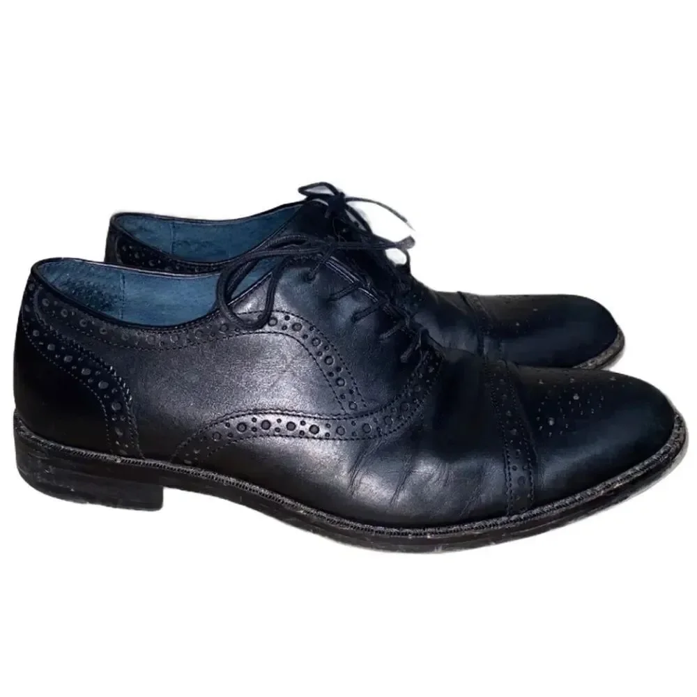 Mens ASTON GREY Kobe Brogue Cap Toe Oxford